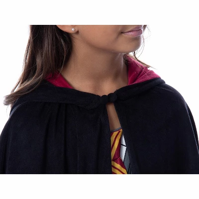 Harry Potter Girls' Gryffindor House Costume Nightgown Pajama Dress Grey 2 Harry Potter Girls' Gryffindor House Costume Nightgown Pajama Dress Grey - Image 2