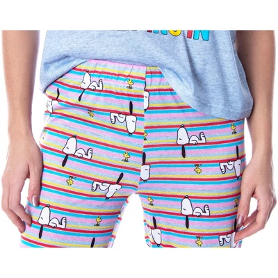 Peanuts Women's Snoopy Happiness Is Sleeping In Shirt And Pant Sleepwear Set 2 Peanuts Women's Snoopy Happiness Is Sleeping In Shirt And Pant Sleepwear Set - Image 2