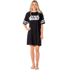 Star Wars Womens' Movie Film Title Logo Nightgown Sleep Pajama Shirt Black -Sleepwear Sales Store GUEST 314bde80 693b 402b a04b 5499017a78ee