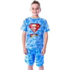 DC Comics Boys' Justice League Digital Camo Superman 2 PC Pajama Set Blue -Sleepwear Sales Store GUEST 32c42bc8 4783 4aa4 9bbb 1e439c181f51