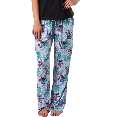 Disney Womens' Lilo & Stitch Tropical Paradise Beach Sleep Pajama Pants Pink 4 Disney Womens' Lilo & Stitch Tropical Paradise Beach Sleep Pajama Pants Pink - Image 4