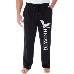 Harry Potter Adult Mens' Hedwig And Nimbus 2000 Broom Pajama Lounge Pants -Sleepwear Sales Store GUEST 33622e91 9213 4af3 8513 1d0595c36b00