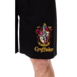 Harry Potter Mens' Hogwarts All Houses Sleep Pajama Shorts