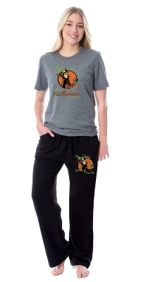 Disney Womens' Villains Evil Queen Of Halloween Sleep Pajama Set Multicolored 4 Disney Womens' Villains Evil Queen Of Halloween Sleep Pajama Set Multicolored - Image 4