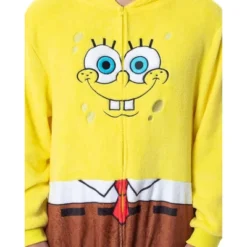 Nickelodeon Mens' SpongeBob SquarePants Costume Sleep Pajama Union Suit Yellow