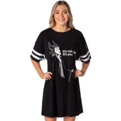 Disney Villains Womens' Maleficent It's You Nightgown Pajama Shirt Dress Black -Sleepwear Sales Store GUEST 35baf480 fd14 4344 8304 356576ed3825