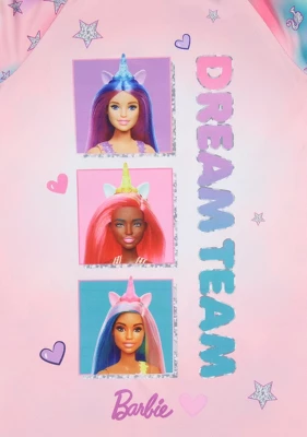 Barbie Girls' Dream Team Characters Unicorn Sleep Pajama Dress Nightgown Pink 2 Barbie Girls' Dream Team Characters Unicorn Sleep Pajama Dress Nightgown Pink - Image 2