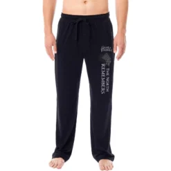 Game Of Thrones Mens' TV Series The North Remembers Sleep Pajama Pants Black -Sleepwear Sales Store GUEST 3731afc9 d7bc 46f1 aaf7 2dc613282a9e