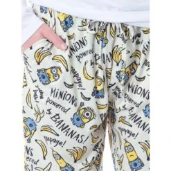 Despicable Me Womens' Minions Powered By Bananas Sleep Pajama Pants White -Sleepwear Sales Store GUEST 38376c61 4d9d 4aae b9a1 587e772f5d1d