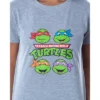 Nickelodeon Women's Teenage Mutant Ninja Turtles 2 Piece Pajama Set Jogger Multicolored