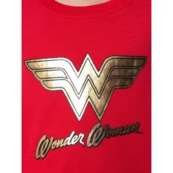 DC Comics Girls' Wonder Woman Gold Foil Logo Shirt And Shorts Pajama Set WW Logo -Sleepwear Sales Store GUEST 3ac7b695 7e5d 4509 8232 d480e805131d