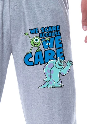 Disney Mens' Monsters, Inc. Movie We Scare We Care Sleep Pajama Pants Grey 2 Disney Mens' Monsters, Inc. Movie We Scare We Care Sleep Pajama Pants Grey - Image 2
