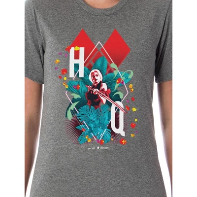 DC Womens' The Suicide Squad Harley Quinn Tropical Movie Sleep Pajama Set Multicolored 2 DC Womens' The Suicide Squad Harley Quinn Tropical Movie Sleep Pajama Set Multicolored - Image 2