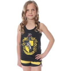 Harry Potter Big Girls' Hogwarts House Crest Racerback Tank And Shorts Pajama Lounge Set -Sleepwear Sales Store GUEST 3bcffb4a 92db 497b 8572 4b938db7ffd1
