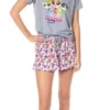 The Powerpuff Girls Womens' TV Series Show Characters Sleep Pajama Set Shorts Multicolored