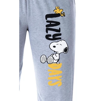 Peanuts Womens' Snoopy And Woodstock Lazy Days Sleep Pajama Pants Grey 1 Peanuts Womens' Snoopy And Woodstock Lazy Days Sleep Pajama Pants Grey
