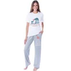 Star Wars Womens' Mother's Day Best Mom In The Galaxy Sleep Pajama Set Multicolored -Sleepwear Sales Store GUEST 3d64a059 ed55 4393 b6ac 377a5f35421d