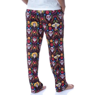 Disney Womens' Coco Skull Family Day Of The Dead All Over Pajama Pants Black 3 Disney Womens' Coco Skull Family Day Of The Dead All Over Pajama Pants Black - Image 3