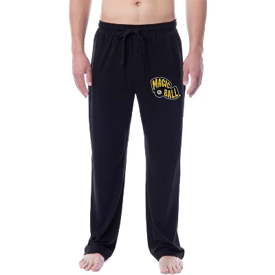 Mattel Mens' Classic Magic 8-Ball Toy Retro Vintage Sleep Pajama Pants Black 3 Mattel Mens' Classic Magic 8-Ball Toy Retro Vintage Sleep Pajama Pants Black - Image 3