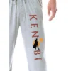 Star Wars Mens' Obi-Wan Kenobi Silhouette TV Series Sleep Pajama Pants Grey
