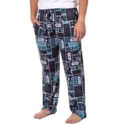 Star Wars Mens' Movie Film Logo Darth Vader Helmet Sleep Pajama Pants Grey -Sleepwear Sales Store GUEST 3e2045f5 e5a8 4307 87f9 864925fb1e92