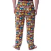 Looney Tunes Men's Character Grid Allover Print Sleep Lounge Pajama Pants Multicolored
