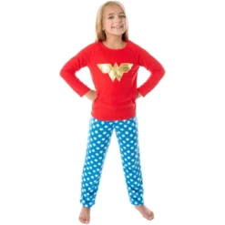 DC Comics Wonder Woman Girls' Classic Costume Colors Fleece Pajama Set -Sleepwear Sales Store GUEST 3f50629b 31cd 4e14 a0ee 996de9f461ae