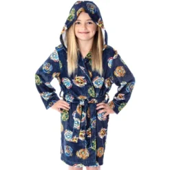 Beyblade Burst Boys' Spinner Tops Graphic Fleece Plush Hooded Robe Bathrobe Blue -Sleepwear Sales Store GUEST 43cfac7e e781 4696 b444 4961b581580f
