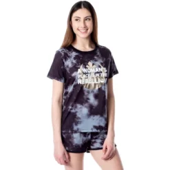Star Wars Womens' In The Rebellion Tie-Dye Sleep Pajama Set Short Black -Sleepwear Sales Store GUEST 45968a5c 8194 4d2d b752 0a16de5326c9