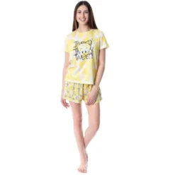 Looney Tunes Womens' Tweety Bird Tie-Dye Sleep Pajama Set Short Yellow -Sleepwear Sales Store GUEST 4699164d 38ae 45cc a0fd 28e02f7256dd