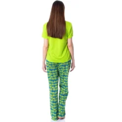 Disney Womens' Toy Story Movie Aliens Character Sleep Pajama Set Multicolored