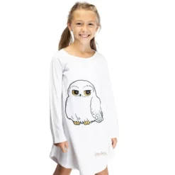 Harry Potter Pajama Girls' Hedwig Owl Micro Raschel Fleece Hi-Lo Nightgown Costume -Sleepwear Sales Store GUEST 46d95c4b 778a 4889 9561 370ba38762e5