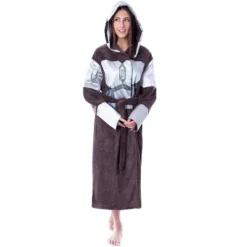 Star Wars Adult The Mandalorian Costume Fleece Robe Bathrobe For Men Women Brown -Sleepwear Sales Store GUEST 4715895d 5f25 4564 8630 3da65f1cf109