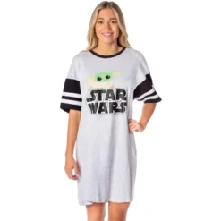 Star Wars Womens' The Mandalorian Grogu Baby Yoda Nightgown Pajama Dress Grey -Sleepwear Sales Store GUEST 4791ed21 055c 462c b91e cce4ee7faeb7