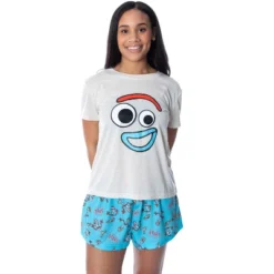 Disney Women's Toy Story Forky Shirt And Shorts 2 Piece Pajama Set Forky -Sleepwear Sales Store GUEST 47fdd435 4aeb 427a 8de1 fb8ad28499bd