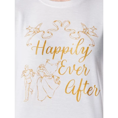 Disney Womens' Princess Cinderella Happily Ever After Pajama Set Short Pink 3 Disney Womens' Princess Cinderella Happily Ever After Pajama Set Short Pink - Image 3