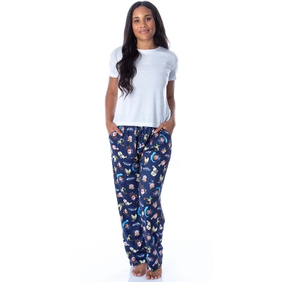 Nickelodeon Womens' Avatar The Last Airbender Chibi Character Pajama Pants Blue 1 Nickelodeon Womens' Avatar The Last Airbender Chibi Character Pajama Pants Blue