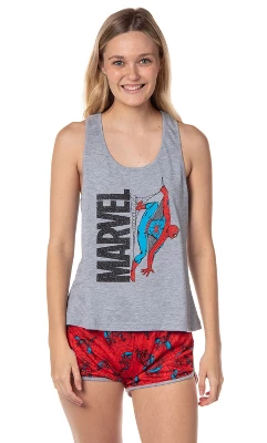 Marvel Womens' Spider-Man Comic Superhero Character Sleep Pajama Set Shorts Multicolored 5 Marvel Womens' Spider-Man Comic Superhero Character Sleep Pajama Set Shorts Multicolored - Image 5