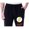 DC Comics Men's The Flash Classic Logo Loungewear Sleep Pajama Pants Black