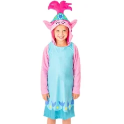 Dreamworks Trolls Movie Girls' Poppy Hooded Costume Nightgown Sleep Shirt Multicolored -Sleepwear Sales Store GUEST 4c546148 9b7d 48f0 b0e9 a8249360282d