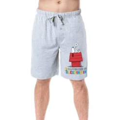 Peanuts Mens' Snoopy Happiness Is Sleeping In Character Sleep Pajama Shorts Grey 7 Peanuts Mens' Snoopy Happiness Is Sleeping In Character Sleep Pajama Shorts Grey -Sleepwear Sales Store GUEST 4c6d2a4e 85b7 435d 9957 b5fbe4074c10