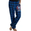 Marvel Mens' Captain America Shield Logo Plaid Pajama Lounge Pants Blue