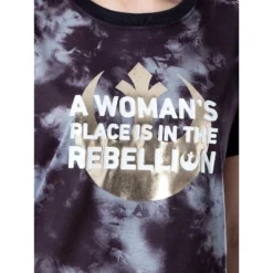 Star Wars Womens' In The Rebellion Tie-Dye Sleep Pajama Set Short Black -Sleepwear Sales Store GUEST 50eef3e0 0beb 4ab8 a0dc b2cef2e94ca1