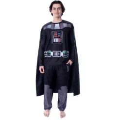 Star Wars Men's Darth Vader Costume Shirt And Pants Pajama Set With Cape Black -Sleepwear Sales Store GUEST 514070bf 34b2 4081 a184 498b38ee645f