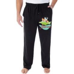 The Jetsons Men's Vintage Characters And Logo Loungewear Pajama Pants Black -Sleepwear Sales Store GUEST 51f6e695 4768 4913 8fa3 c5b9978c8dda