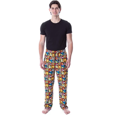 Looney Tunes Men's Character Grid Allover Print Sleep Lounge Pajama Pants Multicolored 2 Looney Tunes Men's Character Grid Allover Print Sleep Lounge Pajama Pants Multicolored - Image 2