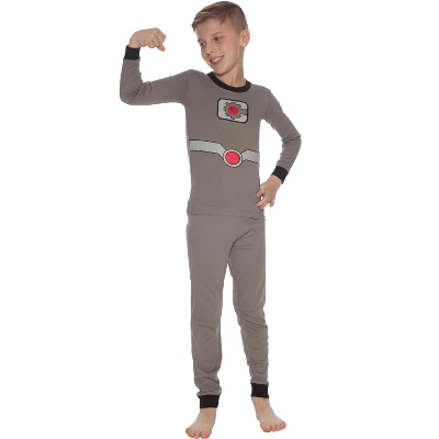 Justice League Boys Cyborg Cotton Costume Pajama Set 3 Justice League Boys Cyborg Cotton Costume Pajama Set - Image 3