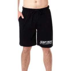 Star Trek The Next Generation TNG Mens' TV Show Logo Sleep Pajama Shorts Black -Sleepwear Sales Store GUEST 58beec2d b32f 4876 addb 46e7f475e61a