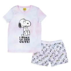 Peanuts Girls' I Woke Up This Cute Snoopy Tie-Dye Sleep Pajama Set Shorts Multicolored -Sleepwear Sales Store GUEST 5a02e971 06e7 4851 a058 b6a50a372295