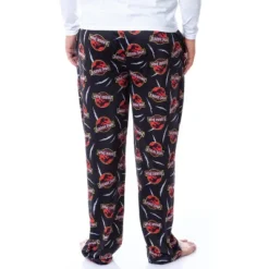 Jurassic Park Mens' Dinosaur Film Logo Scratches Sleep Pajama Pants Black -Sleepwear Sales Store GUEST 5ad7ec01 7c3e 4f16 abd2 3b1a1050c1bf